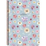 Keskin Color A4 Çizgili Defter Çiçek - Mavi