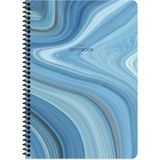 Keskin Color A4 Çizgili Defter Classic Marble - Mavi