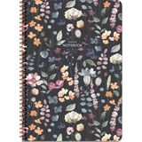 Keskin Color A4 Kareli Çiçek Siyah Defter