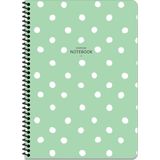 Keskin Color A4 Kareli Puantiye Yeşil Defter