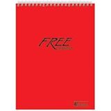 Keskin Color A5 (14X20 Cm) 80 Yaprak Çizgisiz Plastik Kapak Telli Üstten Açılır Defter Kırmızı Tek Ebat Orta Boy Spiralli Çizgisiz Not Defteri Yumuşak A5 80 Yaprak