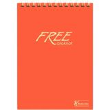 Keskin Color A5 (14X20 Cm) 80 Yaprak Çizgisiz Plastik Kapak Telli Üstten Açılır Defter Turuncu Tek Ebat Orta Boy Spiralli Çizgisiz Not Defteri Yumuşak A5 80 Yaprak