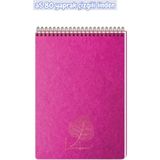 Keskin Color A5 Çizgili Linden Bloknot Defter 80 Yaprak Pembe Tek Ebat Orta Boy Spiralli Çizgili Not Defteri Karton A5 80 Yaprak