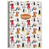 Keskin Color Animal Friend Köpekler Spiralli Karton Kapak 100 Yaprak A4 Çizgili Defter