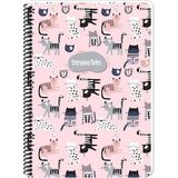Keskin Color Animal Friends Karton Kapak 16,5x22,5 cm 80 Yaprak Kareli Spiralli Defter