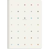 Keskin Color B. Journal 16 x 21.5 80 Yaprak Noktalı Beyaz Defter