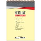 keskin color bloknot (not defteri) a4 80 yaprak çizgisiz karton kapak spiralli headline 145420-99 (6 lı paket) - Karışık