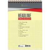 keskin color bloknot (not defteri) a4 80 yaprak kareli karton kapak spiralli headline 145422-99 (6 lı paket) - Karışık