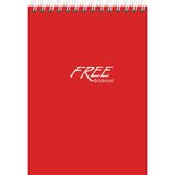 keskin color bloknot (not defteri) a7 (küçük boy) 42 yaprak çizgili free office üstten spiralli 145301-99 (48 li paket) - Karışık