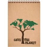 Keskin Color Bloknot Spiralli Planet Not Defteri 20X28Cm 120 Yaprak Çizgisiz 143300-99 (Karışık Renk 1 Adet)
