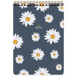 Keskin Color Çiçek Çizgili Spiralli Bloknot Defter