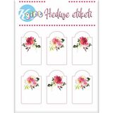 Keskin Color Çiçek Hediye Kartı 2 Li Poşet (6 Paket) - Karışık - 1 - Not Defteri