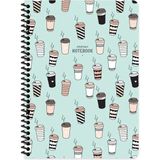 Keskin Color Çizgili 16X22 cm 80 Yaprak Karton Kapak Telli Defter 60 Gram Beyaz Sayfa Coffee Yeşil Tek Ebat Orta Boy Spiralli Çizgili Konsept Defterler Karton A5 80 Yaprak