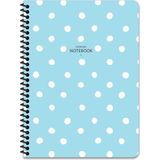 Keskin Color Çizgili Puantiye 16,5 x 22,5 cm - Mavi Defter