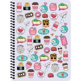 Keskin Color Çizgili Sweet Fun 16.5 x 22.5 cm Lila Defter