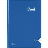 Keskin Color Cool 72 Yp. Kareli A4 Plastik Kapak Spiralli Defter - Lacivert