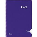 Keskin Color Cool 72 Yp. Kareli A4 Plastik Kapak Spiralli Defter - Mor
