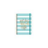 Keskin Color Daily Notes Muse A5 80 Yaprak Çizgili Yaldızlı Sert Kapak Spiralli Ivory Lastikli Not Defteri Good İdeas Start With Coffee - Karışık - 1