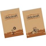 Keskin Color Dekokraft Spiralli A4 Kareli 100 Yaprak Bloknot