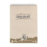 Keskin Color Dekokraft Spiralli Kareli A5 100 Yaprak Bloknot
