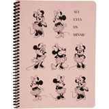Keskin Color Disney All Eyes On Minnie Çizgili 16,5X22,5 80 Yaprak - Pembe Defter
