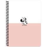 Keskin Color Disney Get It Minnie Çizgili Defter 16,5X22,5 80 Yaprak - Beyaz - Pembe Defter