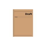 KESKİN COLOR Draft 14x20 Çizgisiz 120 Yapraklı Hafif Kağıt Sert Kapak Ciltli Draft Defter - 1 Adet
