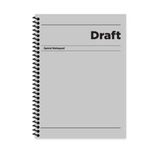 Keskin Color Draft Gri Sert Kapak 80 Yaprak 17x24 cm Kareli Spiralli Defter