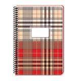 Keskin Color Ekose Spiralli Sert Kapak 17x24 cm 100 Yaprak Çizgili Defter