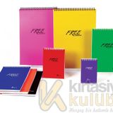 Keskin Color Free A4 Spiralli PP Kapak Kareli 100 Yaprak Defter