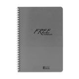 Keskin Color Free Spiralli Koyu Gri Plastik Kapak 80 Yaprak A4 Kareli Defter