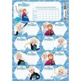 Keskin Color Frozen Ders Programlı 3 Yaprak Frozen Okul Etiketi