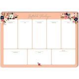 Keskin Color Haftalık Planlayıcı Defter 17x24 cm 52 Yaprak Pudra Renkli Tasarım