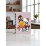 Keskin Color Hello Kitty And Friends 16X22,5 cm A5 Spiralli Defter– 80 Yaprak - Friends - Çok Renkli - Standart