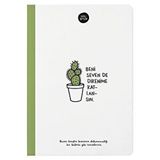 Keskin Color Hisli Şeyler 14x20 Çizgili Defter Beni Seven De Dikenime Katlansın Yeşil