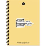 Keskin Color Hisli Şeyler 17X24 Kareli Aynen Aynen Aynen 100 Yaprak Renkli Defter