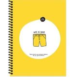 Keskin Color Hisli Şeyler 18,5X25 80 Yaprak Çizgili Life Is Şort Defter