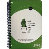 Keskin Color Hisli Şeyler 2024 Haftalık Ajanda Stickerlı 13 cm x 19 5 cm 831263 - DİKENİME KATLANSIN