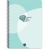 Keskin Color Hisli Şeyler A4 Çizgili Spiralli Defter - Parlamak Için Doğmuşum - 1 Adet - Çok Renkli