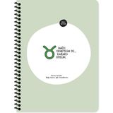 Keskin Color Hisli Şeyler Burçlar Serisi 16,5X22,5 Çizgili Spiralli Stickerli Defter - Inatçı Demeyelim De Kararlı Diyelim - 1 Adet - --