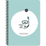 Keskin Color Hisli Şeyler Çizgili Pardon Dalmışım 18.5 X 25 cm Defter
