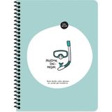 Keskin Color Hisli Şeyler Kareli Pardon Dalmışım 18.5 x 25 cm Renkli Defter
