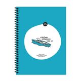 Keskin Color Hisli Şeyler Kürek 18.5x25 cm 80 Yaprak Kareli Hafif Kağıt Stickerli Defter