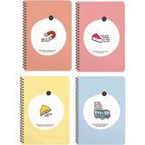 Keskin Color Hisli Şeyler Orta Boy Çizgili Defter 4 Adet