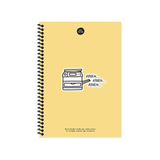 Keskin Color Hisli Şeyler Spiralli Aynen Aynen Aynen Sert Kapak 100 Yaprak 14x24 Çizgili Defter