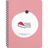Keskin Color Hisli Şeyler Spiralli Neyim Ben Dünyanın En Tatlısı Filan Mı Karton Kapak 80 Yaprak 16,5x22,5 cm Kareli Defter