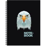 Keskin Color Jungle Spiralli Kartal 100 Yaprak Kareli Sert Kapak 17 x 24 cm Defter