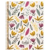 Keskin Color Kareli La Plume Flowers 17 x 22 cm Pembe Defter