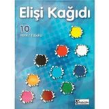 Keskin Color Karşık Renk Elişi Kağıdı Paketli 10 Renk 60 Gram (5 Paket)