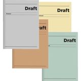Keskin Color Karton Ciltli Draft Defter 17X24Cm 120 Yaprak Kareli 410542-99 (Karışık Renk 1 Adet)